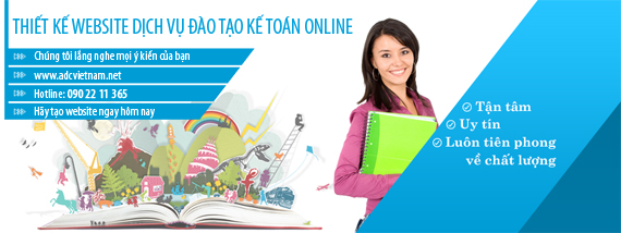 Thiết Kế Website Cho Doanh Nghiệp Chuyên Dịch Vụ Đào Tạo Kế Toán Online