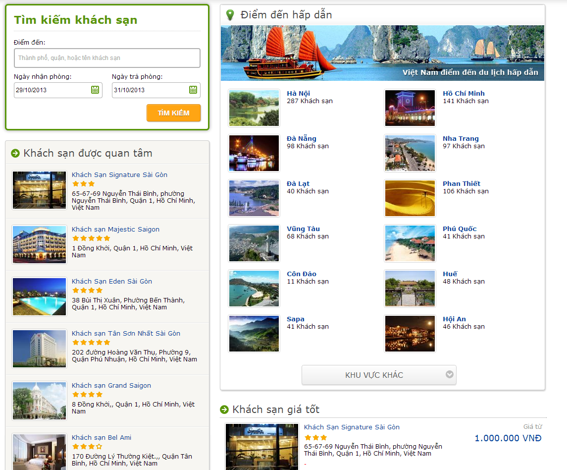 mẫu thiết kế website du lịch đẹp