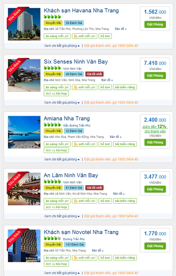 Thiết kế website khách sạn hà nội