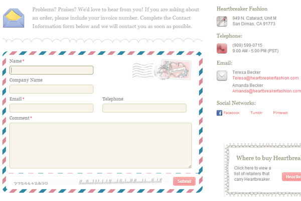 trang liên hệ của heartbreaker goslingo