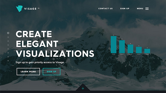 ghost button trên visage.co