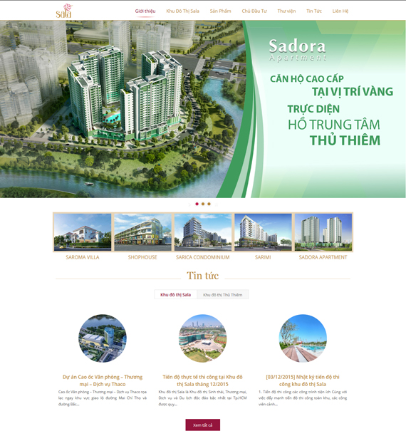 Website chính thức Khu đô thị Sala Website chính thức Khu đô thị Sala