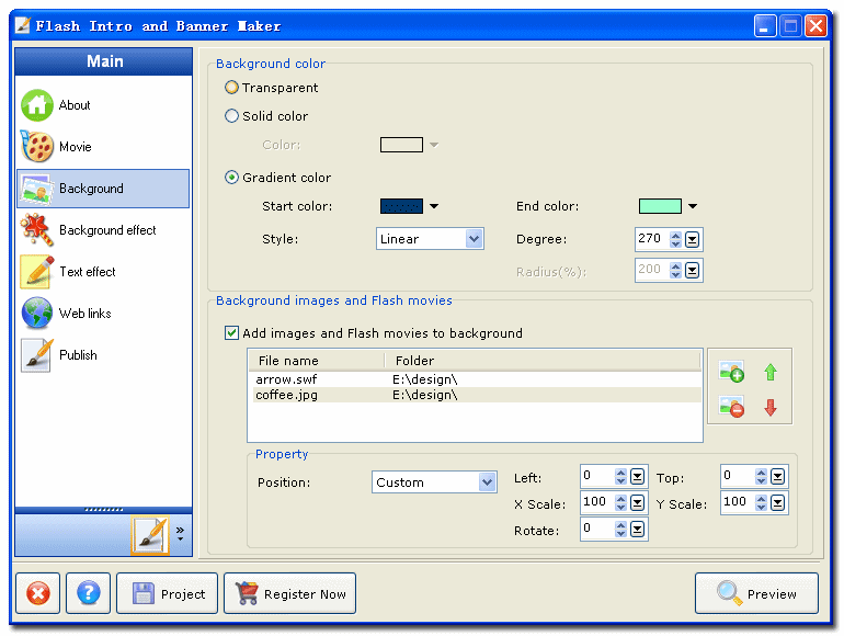 Thiết kế banner FLASH bằng Flash Intro and Banner Maker - 02