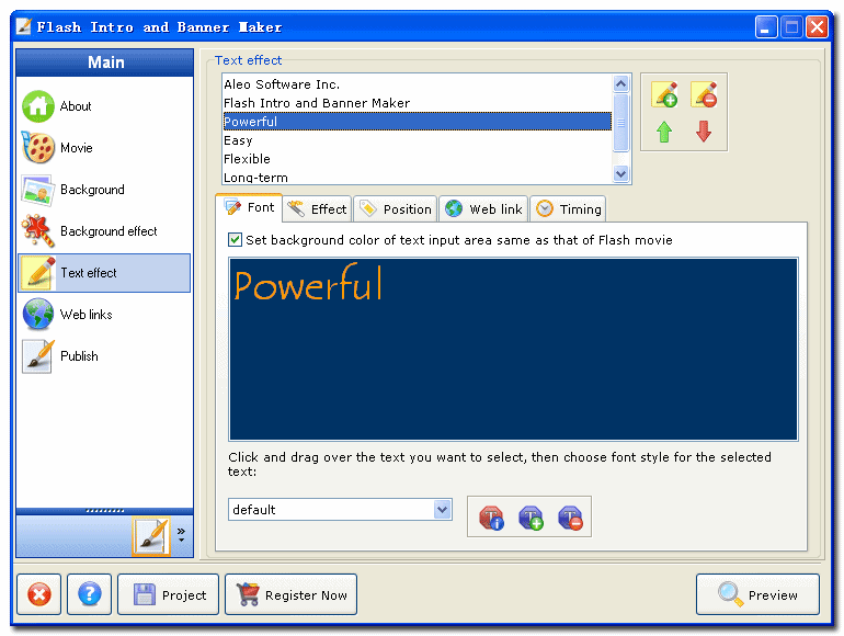 Thiết kế banner FLASH bằng Flash Intro and Banner Maker - 04